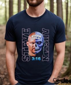 Steve Austin Stone Cold half skull retro shirt