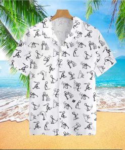 Stickfigures Playing Golf V2 Tropical Hawaiian Shirt For Men And Women