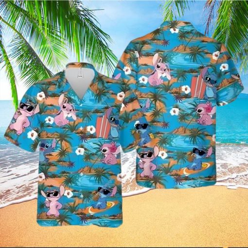 Stitch Angel Disney Hawaii Disney Cruise 2023 Disney Hawaiian Shirt