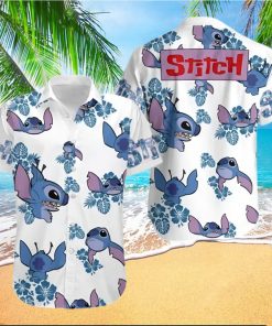 Stitch Blue Hibiscus Disney Cruise 2023 Disney Hawaiian Shirt