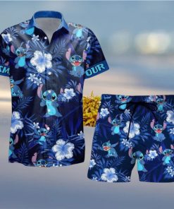 Stitch Hawaiian Shirt, Stitch Short Men, Custom Stitch Hawaiian Shirt