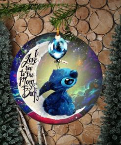 Stitch Love You To The Moon Galaxy Perfect Gift For Holiday Tree Decorations Ornament