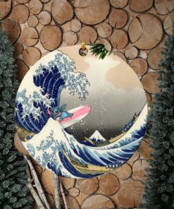 Stitch The Great Wave Japan Perfect Gift For Holiday Ornament