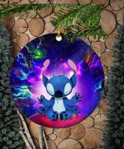 Stitch Yoga Love You To The Moon Galaxy Perfect Gift For Holiday Christmas Tree Gift Unique Ornament