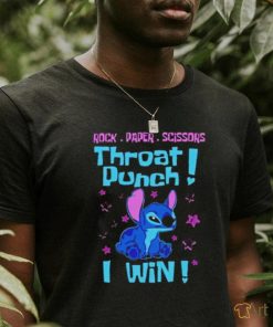 Stitch rock paper scissors throat punch i win shirt