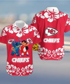StockteeKansas City Chiefs Lilo And Stitch Hawaiian Shirt Holiday Gift For Christmas