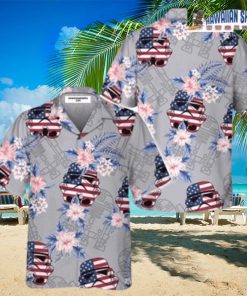 Stormtrooper Helmet American Flag Hawaiian Shirt