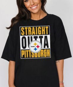 Straight Outta Pittsburgh Steelers Logo Shirt