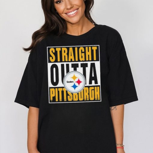 Straight Outta Pittsburgh Steelers Logo Shirt