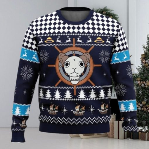 Straw Hat Pirates Ship Going Merry One Piece Funny Ugly Christmas Sweater Christmas Gift For Family