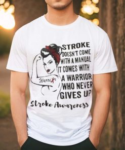 Strong Woman Warrior Stroke Awareness Shirt