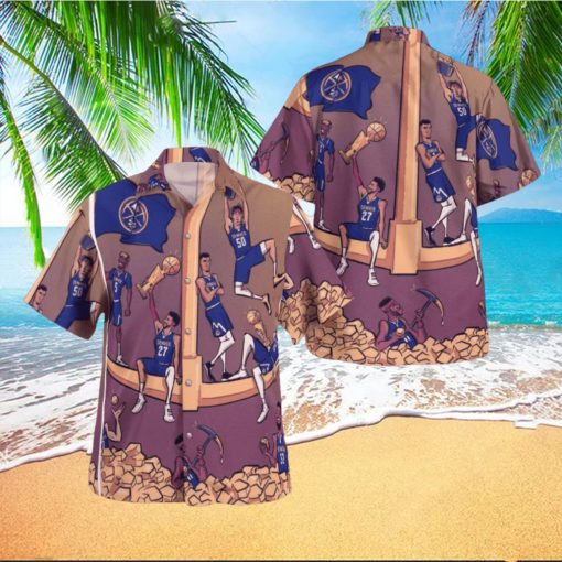 Struck Gold Denver Nuggets Basketball NBA Champions Hawaiian Shirt