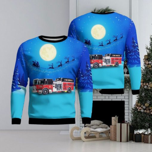 Strum, Wisconsin, Strum Unity Fire Department AOP 3D Ugly Christmas Sweater