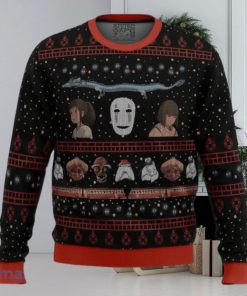 Studio Ghibli No Face Spirited Away Ugly Christmas Sweater Best Gift For Men And Women