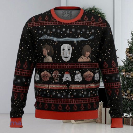 Studio Ghibli No Face Spirited Away Ugly Christmas Sweater Best Gift For Men And Women