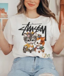 Stussy Merch Kittens White shirt - teejeep