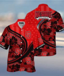 Stylish NCAA NC State Wolfpack Hawaiian Shirt Custom Name Summer Beach Gift