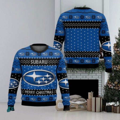 Subaru Logo Funny Xmas Ugly Sweater For Men And Women