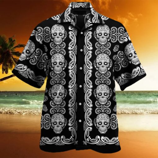 Sugar Skull Pattern Unisex Hawaiian Shirts