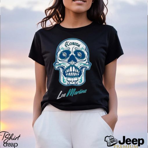 Sugar Skull Tee Florida Marlins Shirt