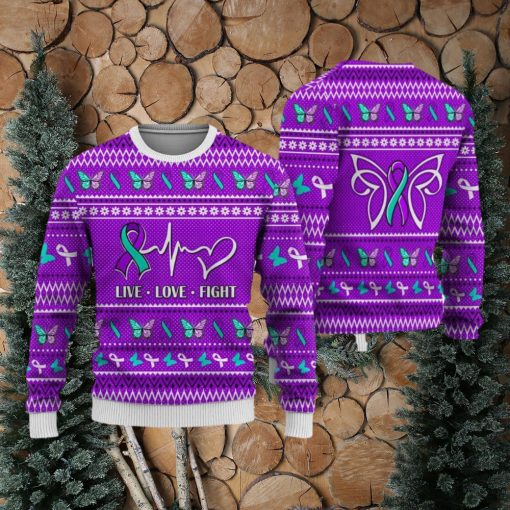 Suicide Prevention Christmas Sweatshirt Nordic Seamless Knitted Sweater Trending For Men And Women Gift Holidays