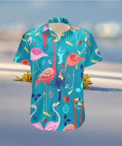 Summer Aloha Flamingo Hawaiian Shirt Gift For Beach Lovers