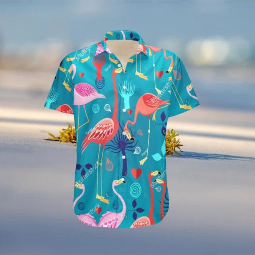 Summer Aloha Flamingo Hawaiian Shirt Gift For Beach Lovers