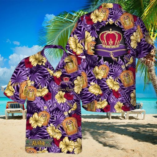 Summer Aloha Floral Crown Royal Hawaiian Shirt For Men And Women Gift Hawaiian Beer