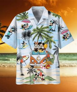 Summer Aloha Mickey And Minnie Mouse Hawaiian Shirt Beach Lovers Gift