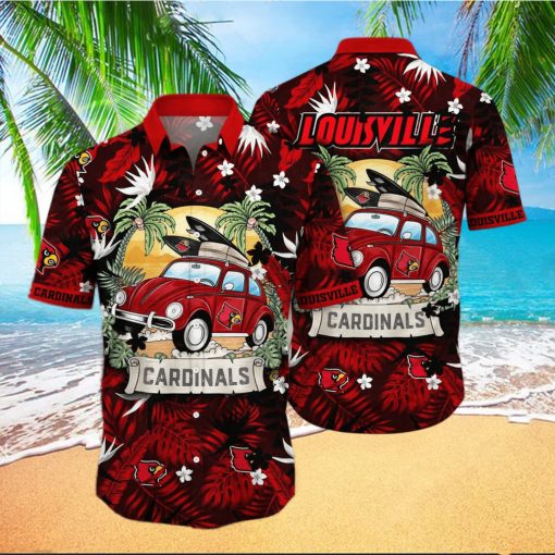 Summer Aloha NCAA Louisville Cardinals Hawaiian Shirt For Summer Lovers