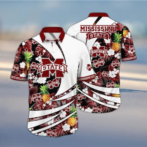 Summer Aloha NCAA Mississippi State Bulldogs Hawaiian Shirt Pineapple Gift For Dad