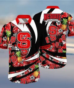 Summer Aloha NCAA NC State Wolfpack Hawaiian Shirt Pineapple Pattern Summer Gift For Friends