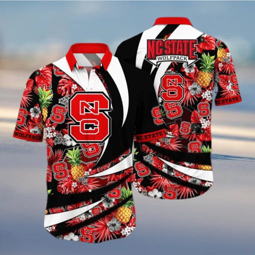 Summer Aloha NCAA NC State Wolfpack Hawaiian Shirt Pineapple Pattern Summer Gift For Friends