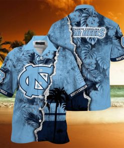 Summer Aloha NCAA North Carolina Tar Heels Hawaiian Shirt Custom Name Summer Gift For Friend transform