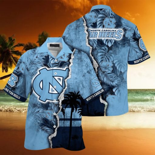 Summer Aloha NCAA North Carolina Tar Heels Hawaiian Shirt Custom Name Summer Gift For Friend transform