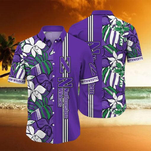 Summer Aloha NCAA Northwestern Wildcats Hawaiian Shirt Beach Gift For Him