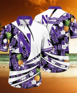 Summer Aloha NCAA Northwestern Wildcats Hawaiian Shirt Beach Vacation Gift