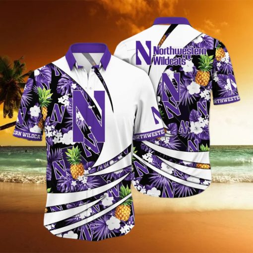 Summer Aloha NCAA Northwestern Wildcats Hawaiian Shirt Beach Vacation Gift