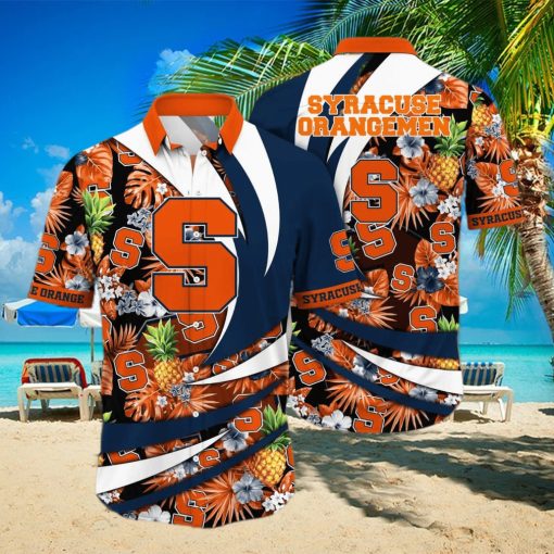 Summer Aloha NCAA Syracuse Orange Hawaiian Shirt Gift For Beach Lovers