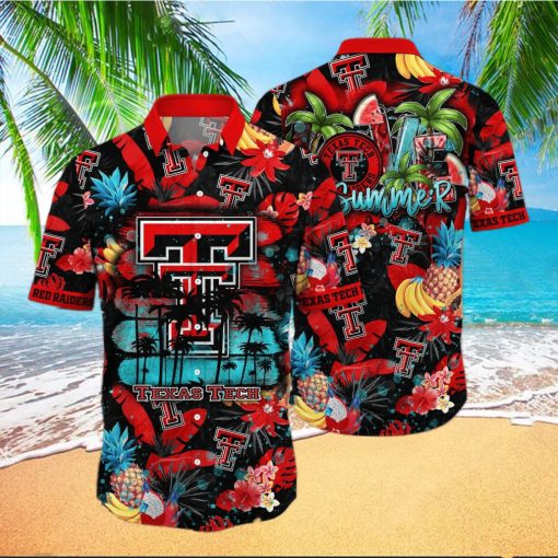 Summer Aloha NCAA Texas Tech Red Raiders Hawaiian Shirt Practical Beach Gift