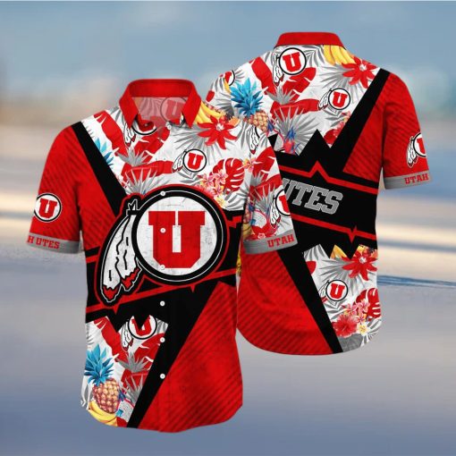 Summer Aloha NCAA Utah Utes Hawaiian Shirt Gift For Beach Trip