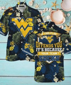 Summer Aloha NCAA Virginia Mountaineers Hawaiian Shirt If This Flag Offends You