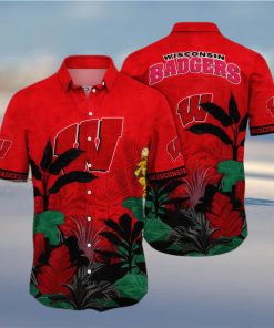 Summer Aloha NCAA Wisconsin Badgers Hawaiian Shirt Beach Gift For Friend hawaiian shirt