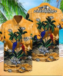 Summer Aloha NHL Nashville Predators Hawaiian Shirt Practical Beach Gift