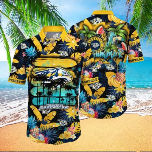 Summer Aloha NHL Nashville Predators Hawaiian Shirt