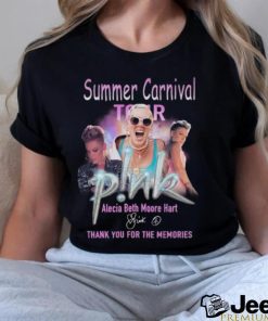 Summer Carnival Tour Alecia Beth Moore Hart Thank You For The Memories Signature T Shirt