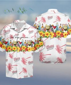 Summer Coors Light Short Sleeve Hawaiian Shirt