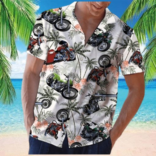 Summer Motorcycles Coconut Unisex Hawaiian Shirts