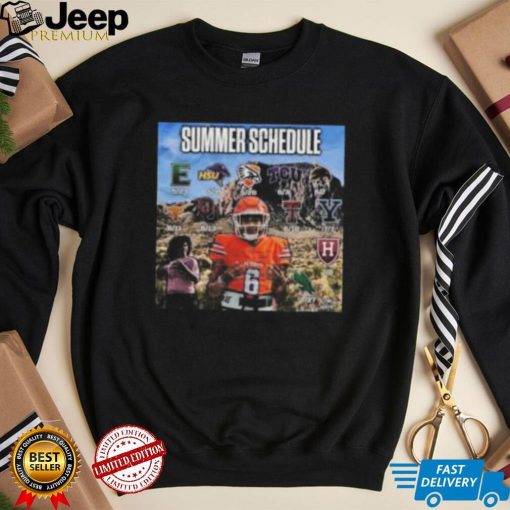 Summer Schedule Football Logo Shirt