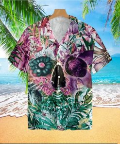 Summer Tropical Skull Pattern Tropical Hawaiian Shirt For Men And Women